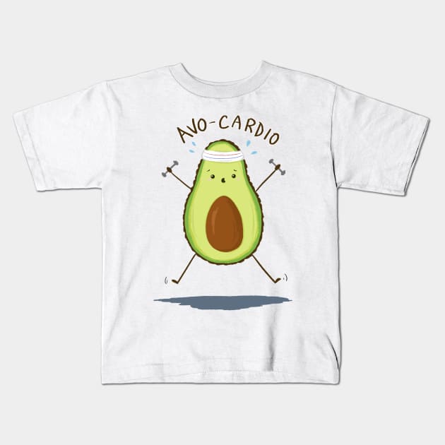 Avo-Cardio Kids T-Shirt by Jennisney